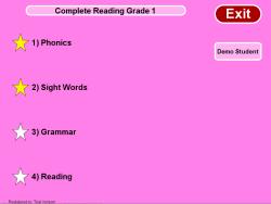 Complete Reading Grade 1 screenshot