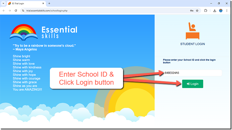 School Login Process